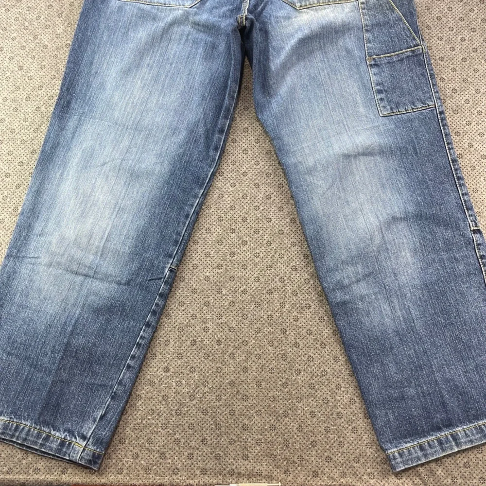Y2K Enyce Denim Carpenter Jeans Mens 36x32 Double Knee Baggy Wide Leg Streetwear